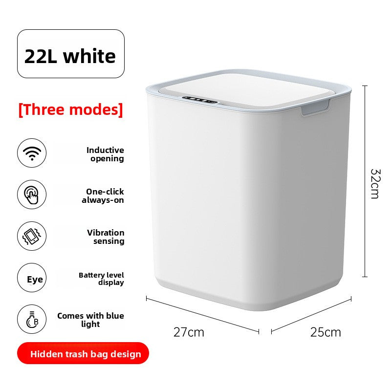 Sensor Automatic Smart Trash Can with LED Light