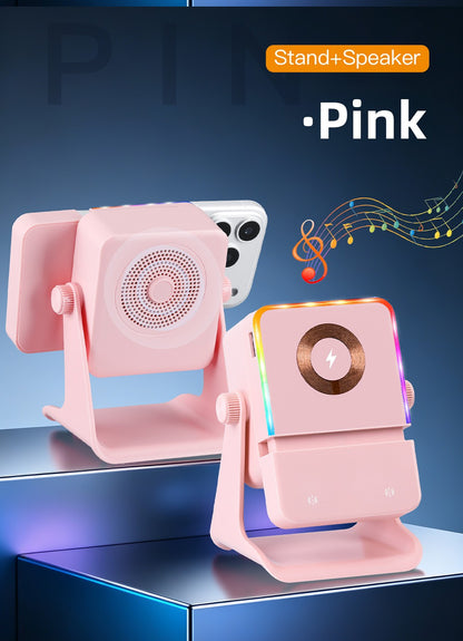 Magnetic Wireless Charging Speaker with RGB Light