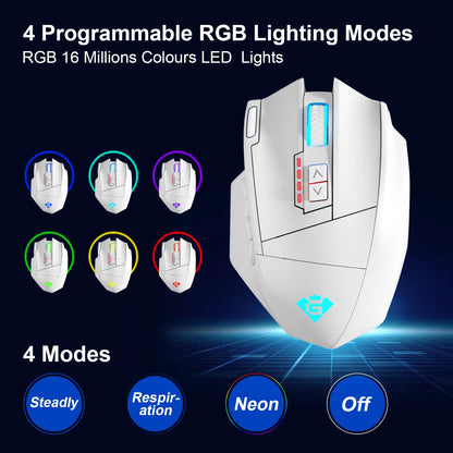 Gamspeed RGB USB 2.4G Wireless Gaming Mouse 16000 DPI 16 buttons Programmable game Optical mice