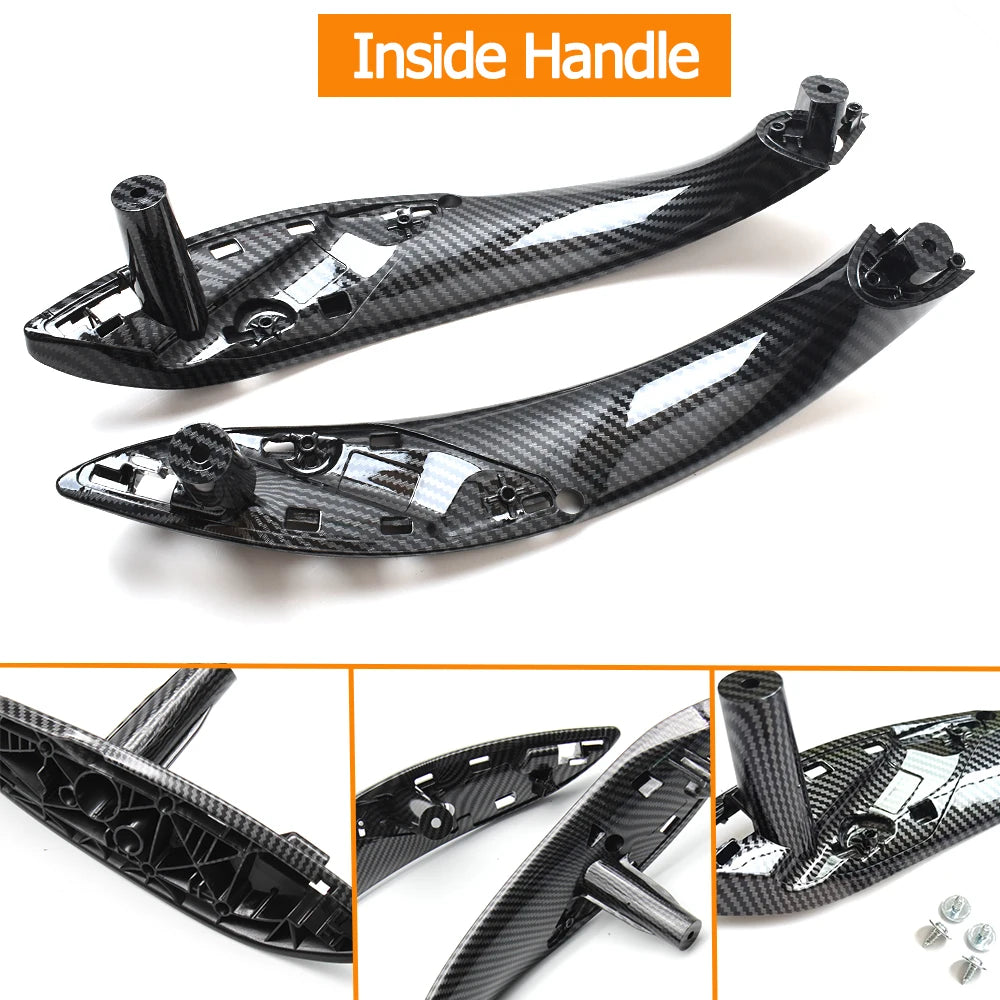 Carbon Fiber Interior Door Pull Handle with Handle Outer Cover Trim For BMW 3 4 Series M3 M4 F30 F34 F36 F32 F33 F80 F82 F83
