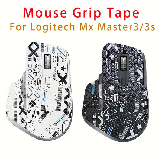 Mouse Grip Tape for Logitech MX Master 3 3S Wireless Mouse,Pre-Cut Lizard Skin Sticker,Non-Slip Easy Install Mouse Accessory