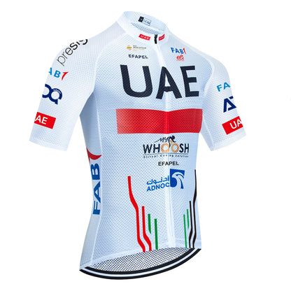 UAE Cycling Jersey Set 2026 Man's Team Short Sleeve Cycling Clothing MTB Bike Uniform Maillot Ropa Ciclismo Summer Bicycle Wear