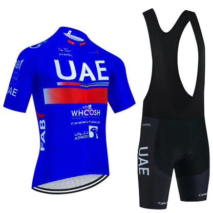 UAE Cycling Jersey Set 2026 Man's Team Short Sleeve Cycling Clothing MTB Bike Uniform Maillot Ropa Ciclismo Summer Bicycle Wear