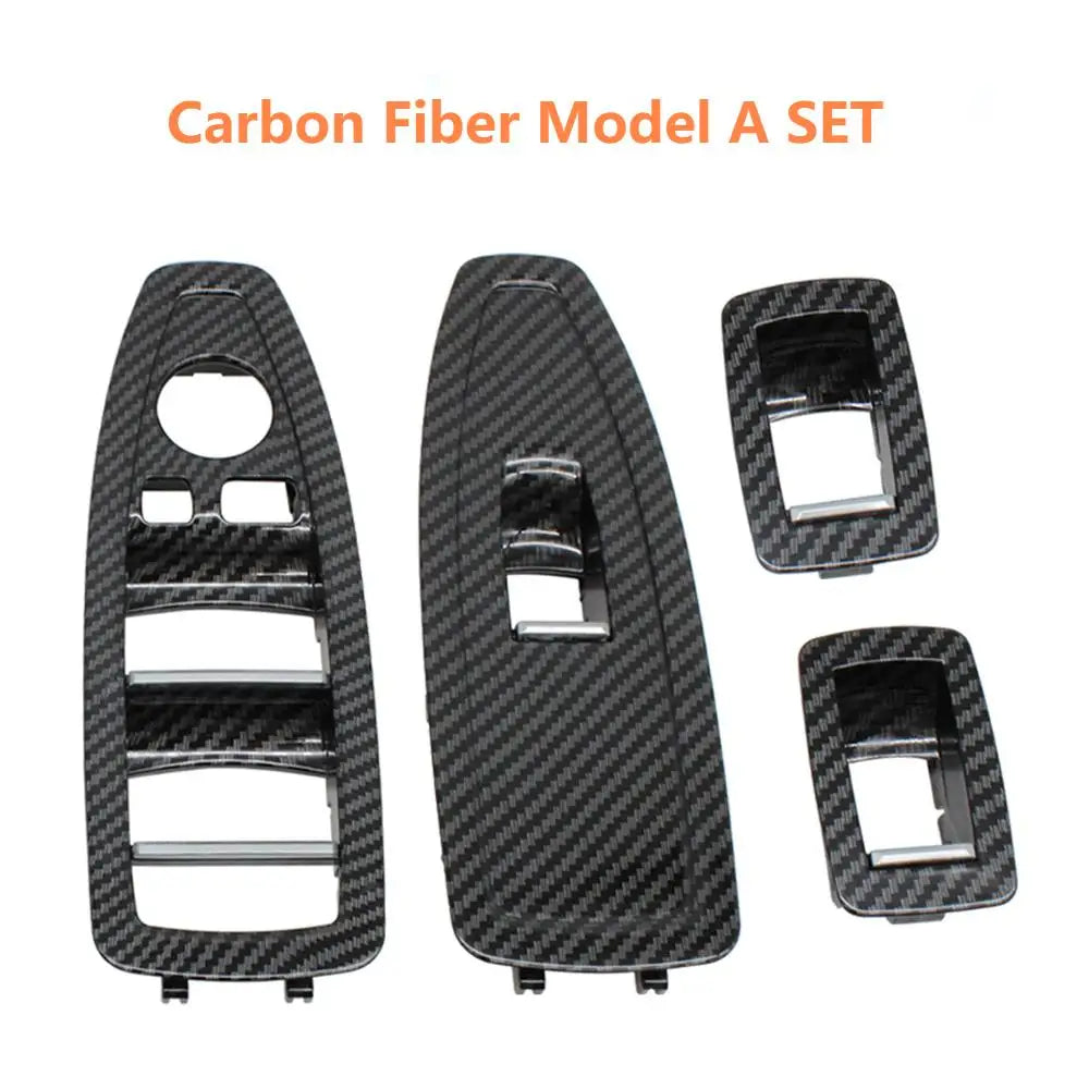 Carbon Fiber Interior Door Pull Handle with Handle Outer Cover Trim For BMW 3 4 Series M3 M4 F30 F34 F36 F32 F33 F80 F82 F83