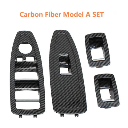 Carbon Fiber Interior Door Pull Handle with Handle Outer Cover Trim For BMW 3 4 Series M3 M4 F30 F34 F36 F32 F33 F80 F82 F83