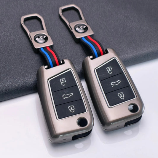 2025 New Zinc Alloy Car Key Case Cover for Volkswagen VW Polo Golf 7 MK7 for Skoda Octavia Combi SEAT Leon Ibiza CUPTRA Keychain