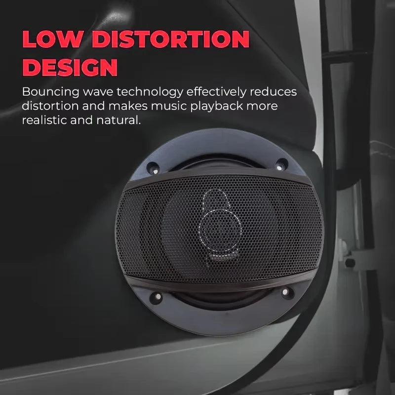 1Pair 4/5/6 Inch 3-Way Car HiFi Coaxial Speaker 280W/320W/400W Auto Music Stereo Universal Car Door Full Range Speakers Woofer