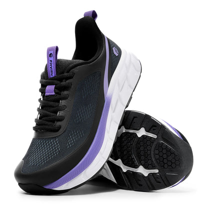FitVille Women's Sports Shoes Wide Casual Sneakers Comfortable  Cushioning Running Jogging Shoes for Women with Arch Support