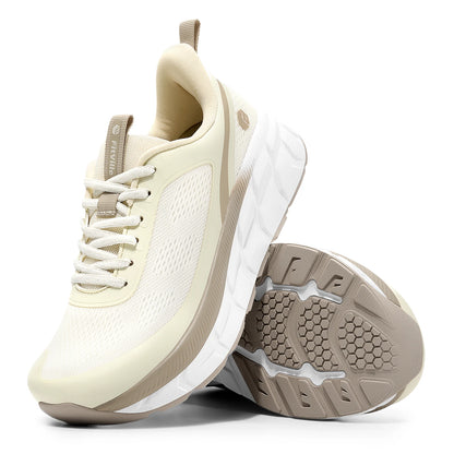 FitVille Women's Sports Shoes Wide Casual Sneakers Comfortable  Cushioning Running Jogging Shoes for Women with Arch Support
