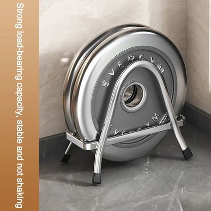 Portable Stainless Steel Cutting Board Holder Thickening Space Saving Pot Lid Stand Rustproof Pan Cover Shelf