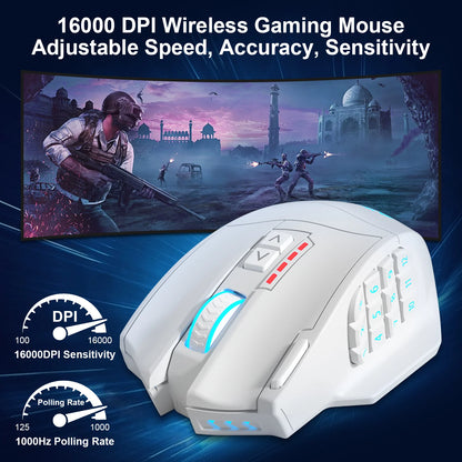 Gamspeed RGB USB 2.4G Wireless Gaming Mouse 16000 DPI 16 buttons Programmable game Optical mice