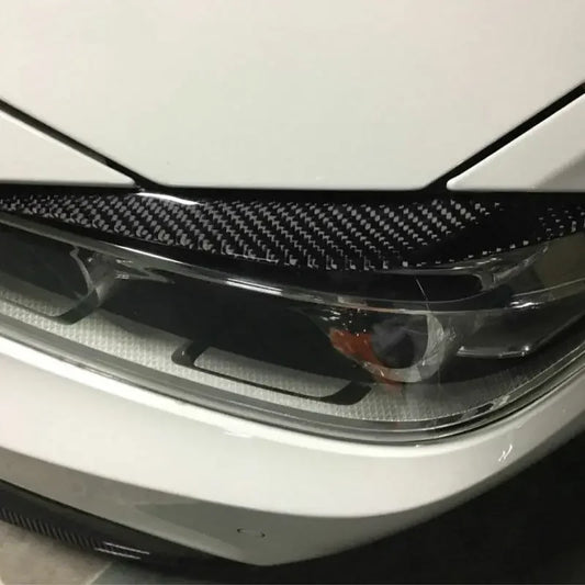 Carbon Fiber Car Headlight Eyebrow Eyelid Cover Fit For BMW 3 Series F30 2013-2017 Headlight Eyebrow Cover Trims Car Stickers
