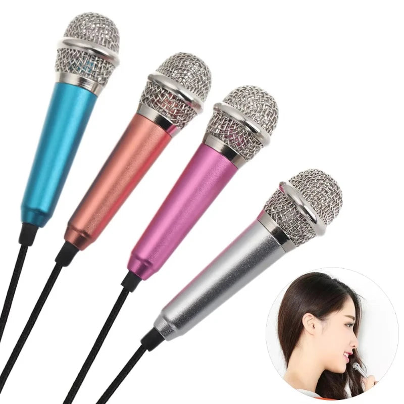 1/2/3pcs Newest Mini Jack 3.5mm Studio Lavalier Professional Microphone Handheld Mic For Computer For IPhone Ipad Karaoke