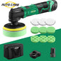 12V Cordless Car Polisher 2.0Ah Lithium Battery Variable 5-Speed Buffer Polishing Machine Kit for Car Waxing Floor Scrubbing