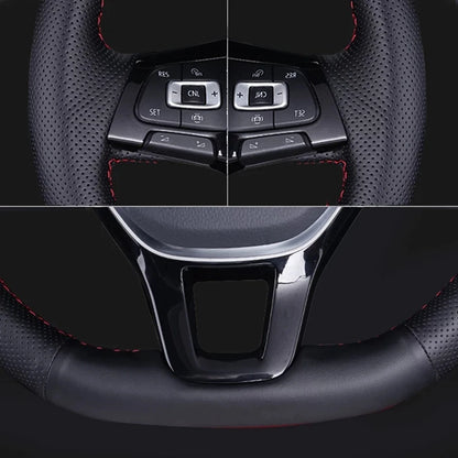 Custom Hand Stitched Microfibre Leather Car Steering Wheel Cover For BMW E46 E39 330i 540i 525i 530i 330Ci M3 2001-2014