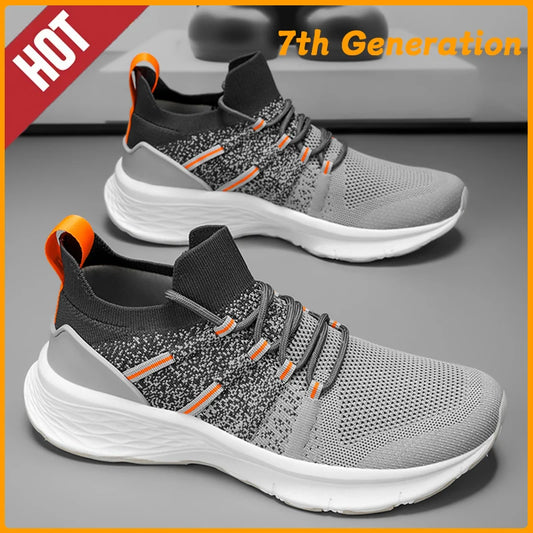 New 7th Shoes Casual Sneakers Men Breathable Mesh Running Shoe for Male Non-Slip Walking Outdoor Comfortable Sport Sneaker