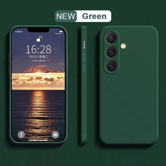 Plus Case Liquid Silicone Phone Case For Samsung Galaxy S23 S 23 S22 Ultra S24 FE S25 S8 S9 S10 S20 S21 Soft Cover