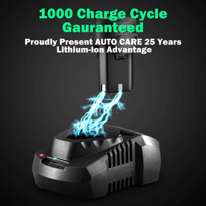 12V Cordless Car Polisher 2.0Ah Lithium Battery Variable 5-Speed Buffer Polishing Machine Kit for Car Waxing Floor Scrubbing