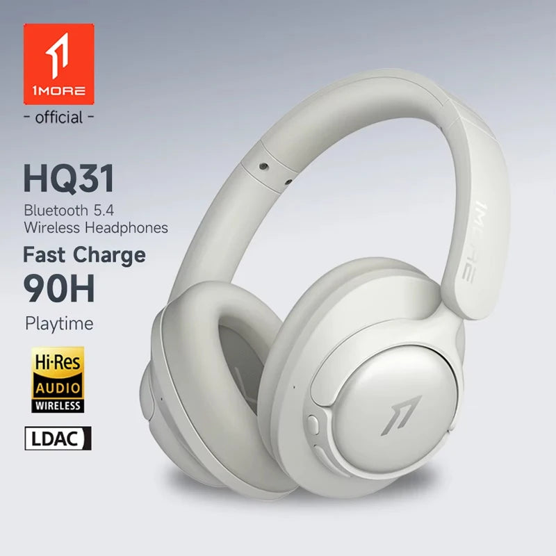 1MORE SonoFLow SE HQ31 Over-Ear Headphones Wireless Earphones Bluetooth 5.4 Hi-Res LDAC -42dB Noise Cancellation 90H Playtime