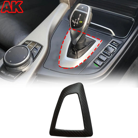 LHD/RHD Real Carbon Fiber Car Gear Shift Gear Panel Trim Cover Base For BMW F20 F21 F22 F23 F30 F31 F34 F35 F32 F33 F36 M2 F87