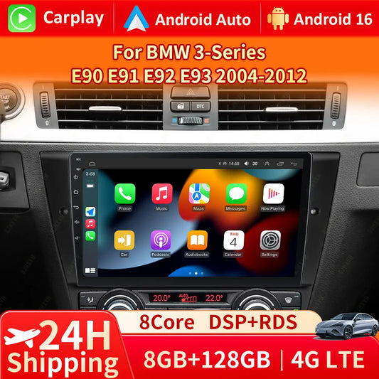 Android16 For BMW 3-Series E90 E91 E92 E93 2005-2013 Car Radio Auto Multimedia Player Head Unit 5G GPS Navigation Stereo Carpaly