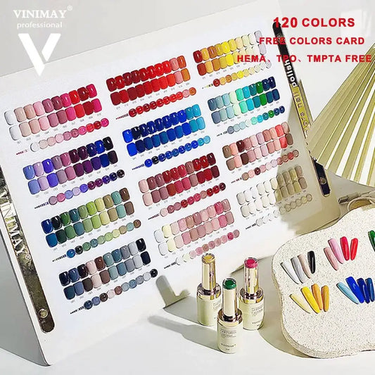 VINIMAY Nail Gel Polish Set With Dispaly15ml Soak Off UV Semi Permanent Varnish Art Salon Very Good Nail Accessories Gel Kit